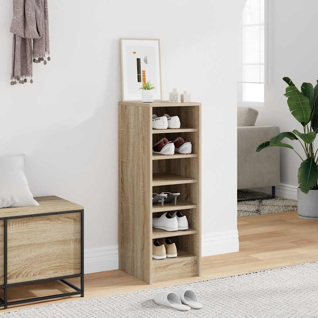 Zapatero de madera contrachapada blanco 31,5x35x70 cm