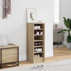 Zapatero de madera contrachapada blanco 31,5x35x70 cm