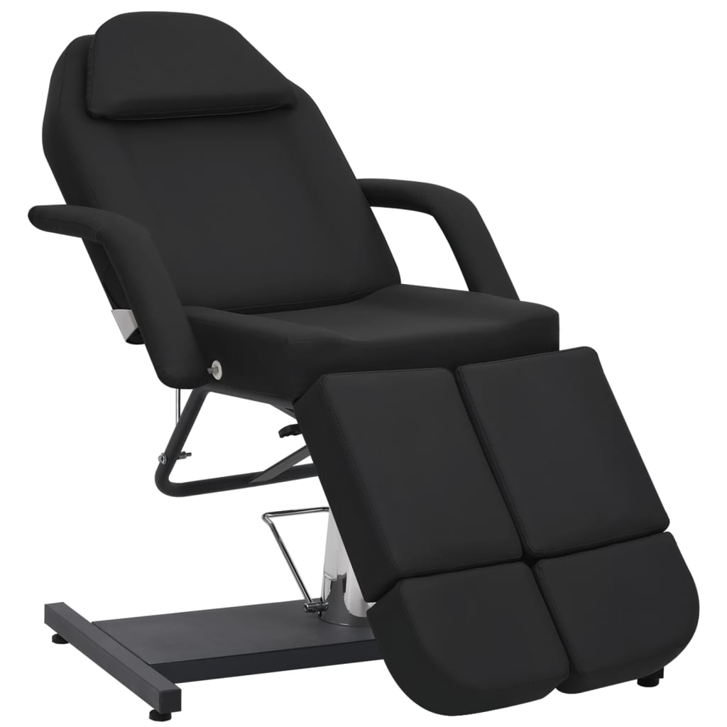Sillón de salón de belleza cuero sintético blanco 180x62x78 cm