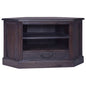 Mueble de TV de esquina madera maciza de caoba marrón clásico