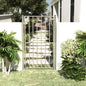 Puerta de jardín 100x100 cm de acero inoxidable
