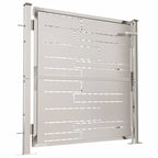 Puerta de jardín 100x100 cm de acero inoxidable