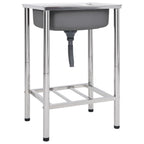 Fregadero de camping de un seno acero inoxidable