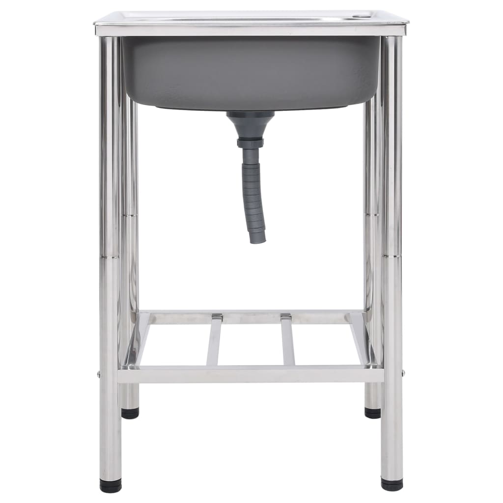 Fregadero de camping de un seno acero inoxidable