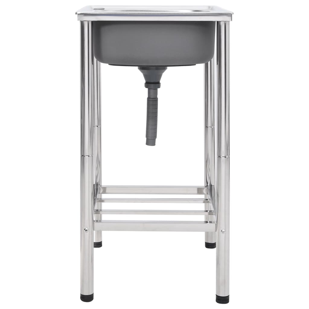 Fregadero de camping de un seno acero inoxidable