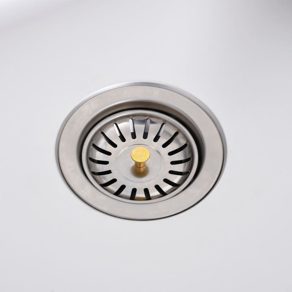 Fregadero de camping doble seno y grifo acero inoxidable