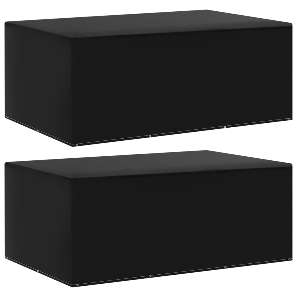 Cubierta de muebles de jardín forma L 12 ojales 250x250x90 cm