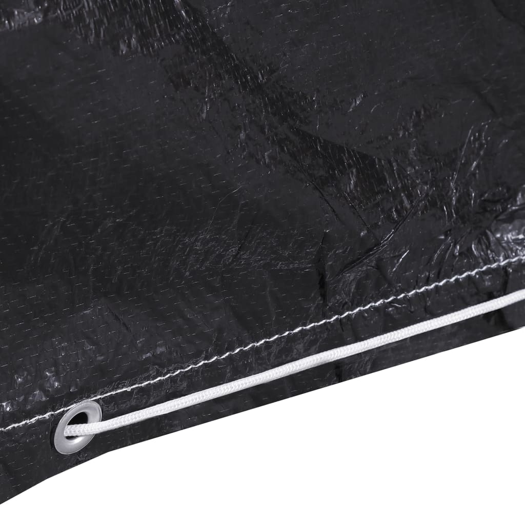 Funda para muebles de jardín 2 uds 6 ojales 160x80x75 cm