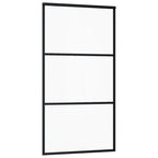 Sliding door with ESG glass and aluminum hardware 102x205 cm