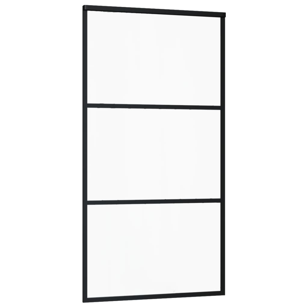 Sliding door with ESG glass and aluminum hardware 102x205 cm