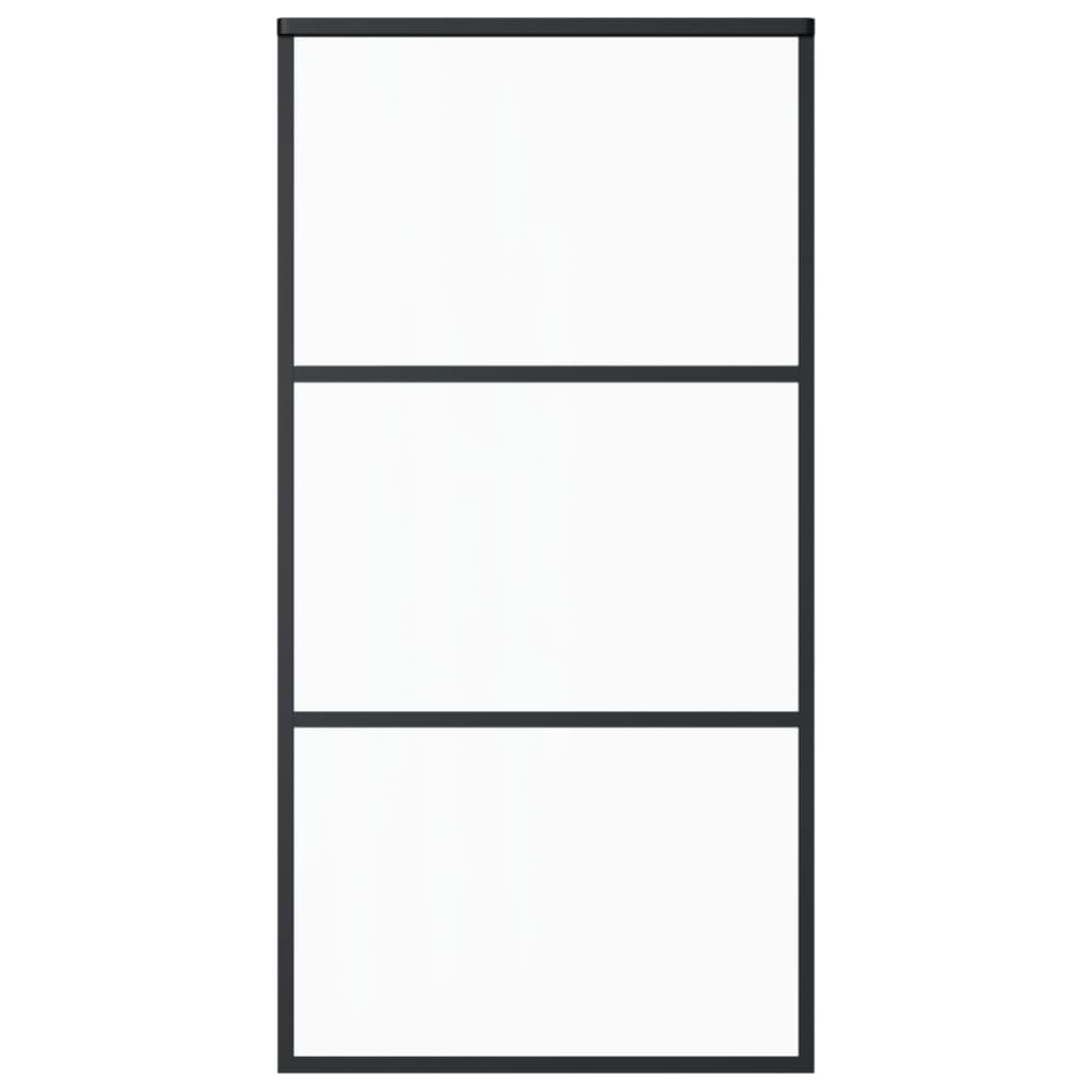 Sliding door with ESG glass and aluminum hardware 102x205 cm