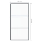 Sliding door with ESG glass and aluminum hardware 102x205 cm