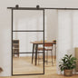 Puerta corredera con herrajes ESG vidrio y aluminio 102x205 cm