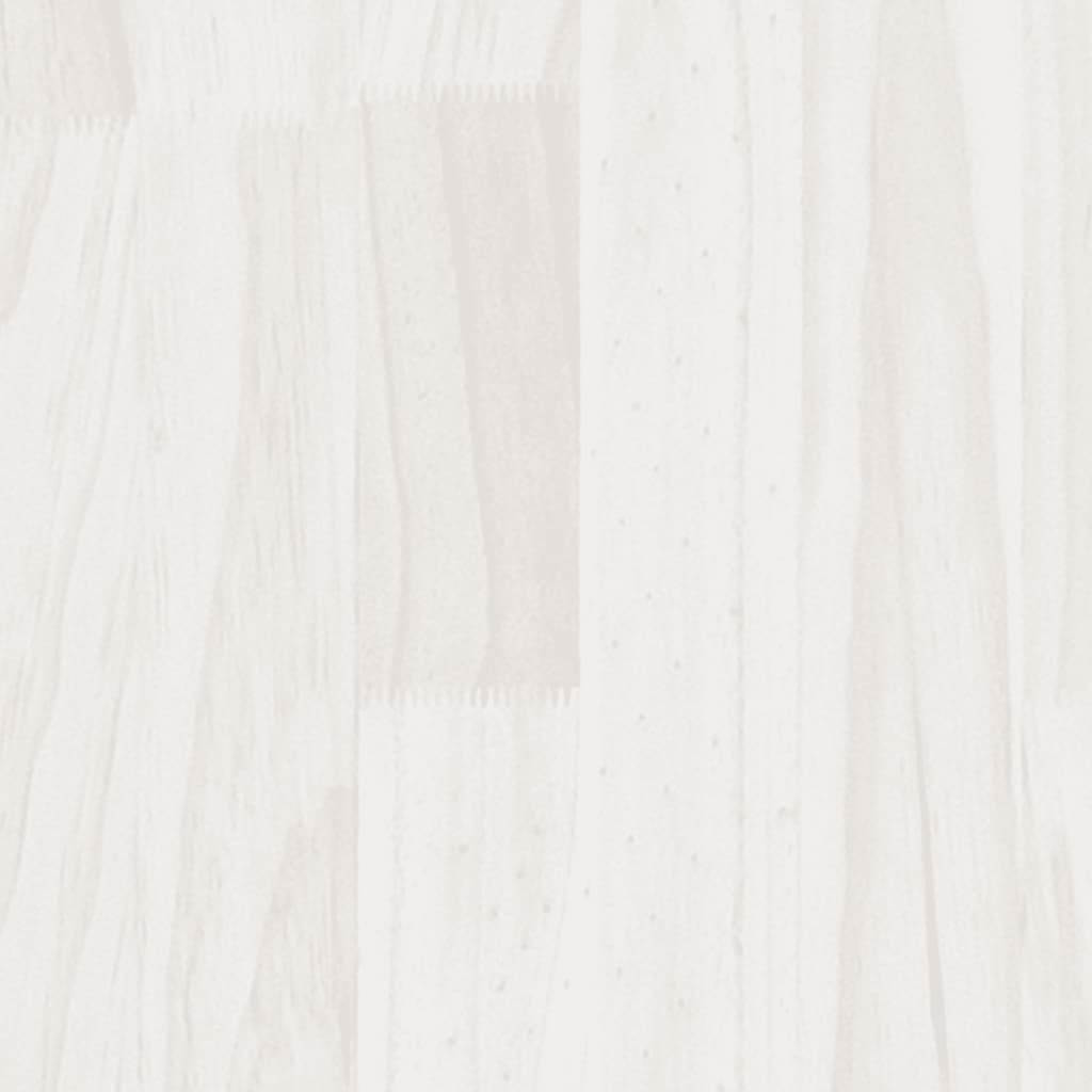 Estantería 5 niveles madera de pino blanco 60x30x175 cm