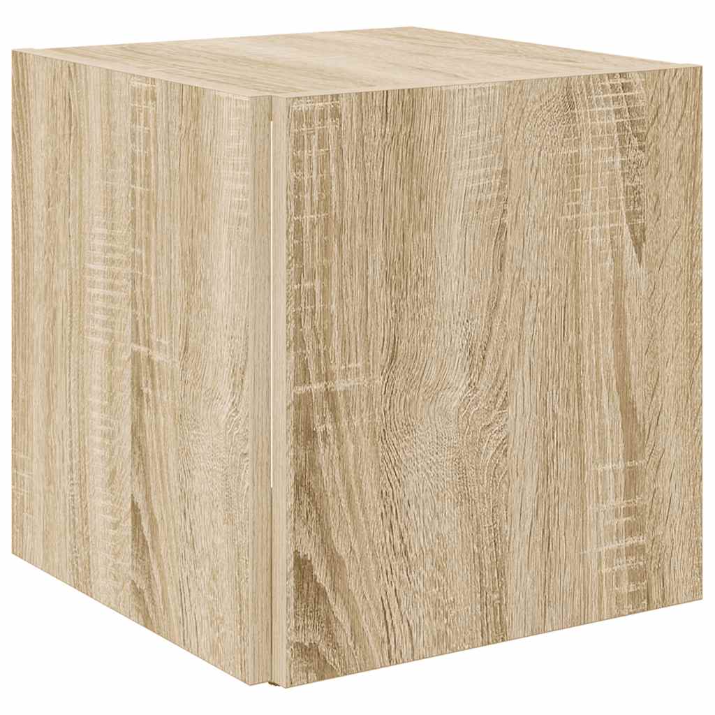 Mesa auxiliar madera contrachapada roble Sonoma 33x33x34,5 cm