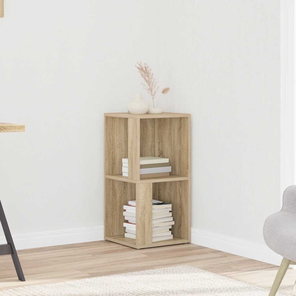 Armario esquinero madera contrachapada blanco 33x33x67cm