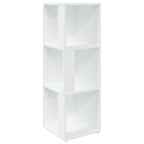 Mueble de esquina madera contrachapada blanco 33x33x100 cm