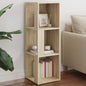 Mueble de esquina madera contrachapada blanco 33x33x100 cm