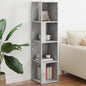 Mueble de esquina madera contrachapada blanco 33x33x132 cm