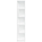 Mueble de esquina madera contrachapada blanco 33x33x164,5 cm