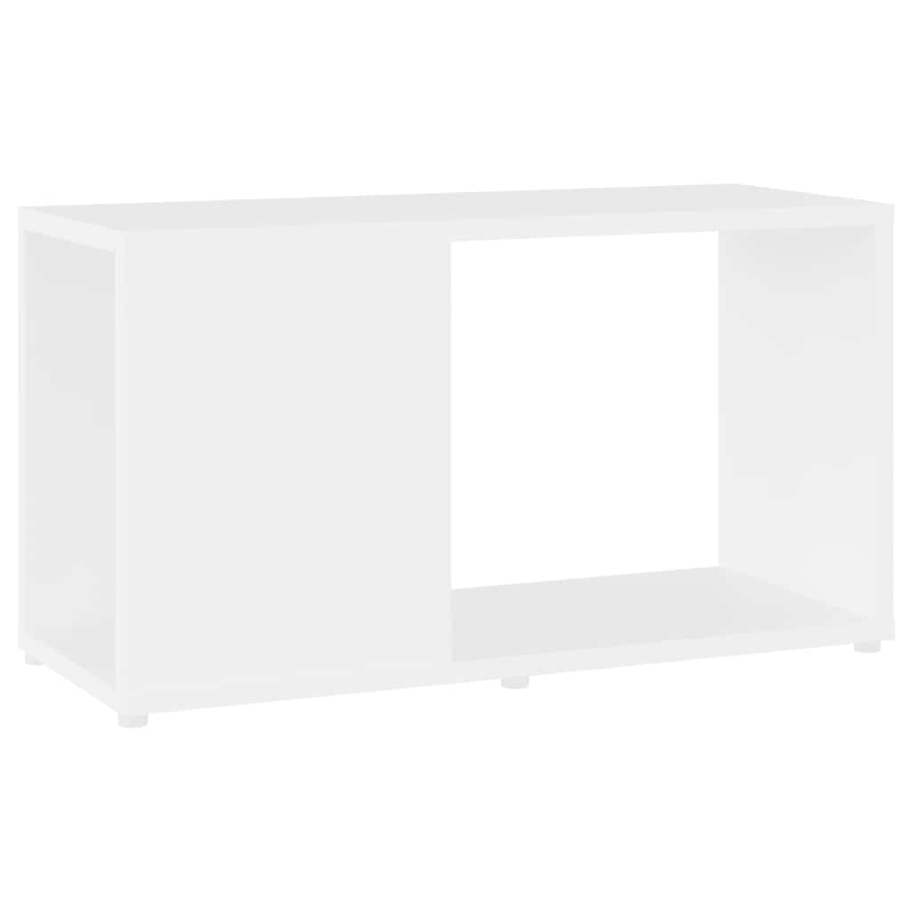 Mueble para TV madera contrachapada blanco 100x24x32 cm