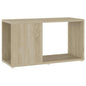Mueble de TV madera contrachapada gris Sonoma 100x24x32 cm