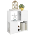 Estantería librería madera contrachapada blanco 60x24x63 cm