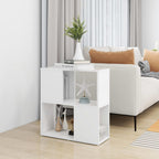 Estantería librería madera contrachapada blanco 60x24x63 cm