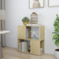 Concrete Gray Plywood Bookcase 60x24x63 cm