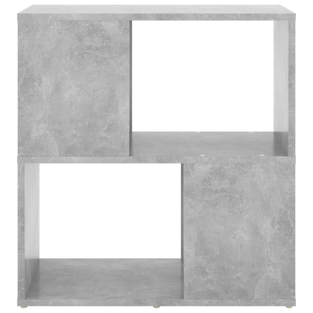 Librería de madera contrachapada gris hormigón 60x24x63 cm