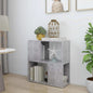 Concrete Gray Plywood Bookcase 60x24x63 cm