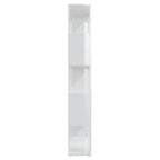 Estantería divisor de espacios blanco con brillo 60x24x155 cm