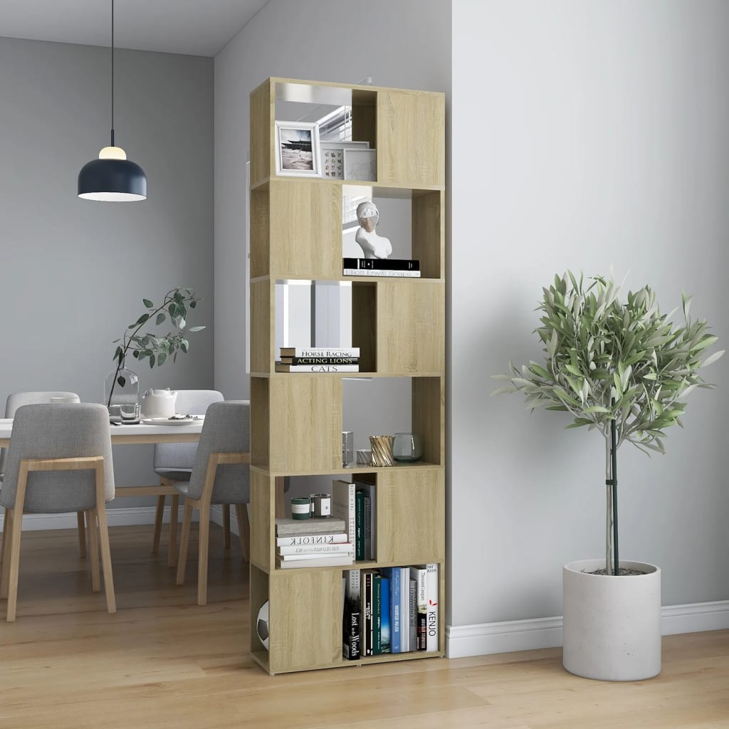 Estantería de libros/divisor de espacios blanco 100x24x94 cm