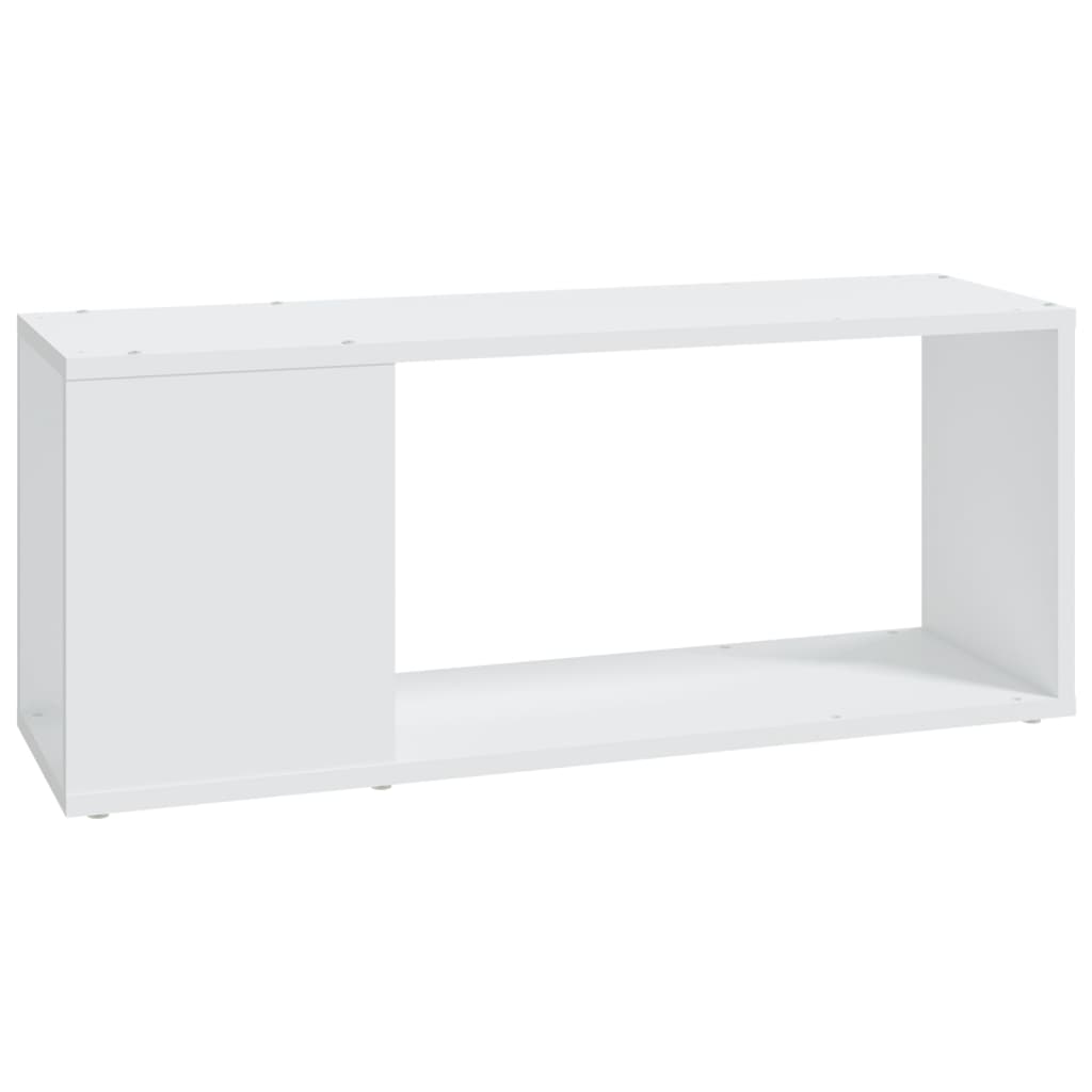 Mueble para TV madera contrachapada blanco 80x24x32 cm