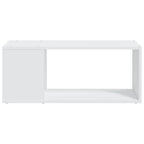 Mueble para TV madera contrachapada blanco 80x24x32 cm