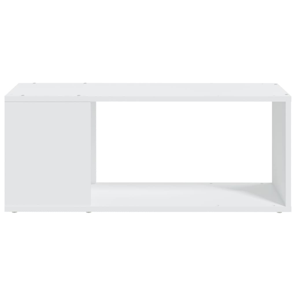 Mueble para TV madera contrachapada blanco 80x24x32 cm