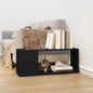 Mueble para TV madera contrachapada gris hormigón 80x24x32 cm