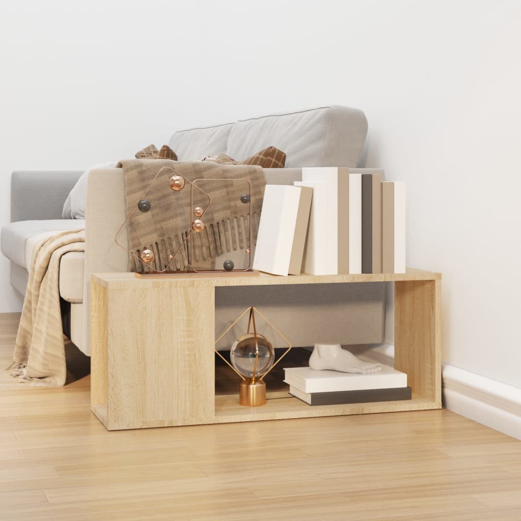 Mueble para TV madera contrachapada gris hormigón 80x24x32 cm