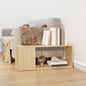Mueble para TV madera contrachapada gris hormigón 80x24x32 cm
