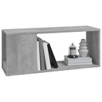 Mueble para TV madera contrachapada gris hormigón 80x24x32 cm