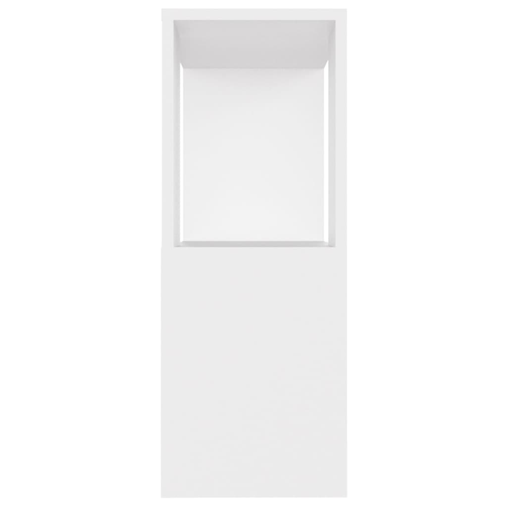 Mueble para TV madera contrachapada blanco 80x24x63 cm