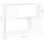 Mueble para TV madera contrachapada blanco 80x24x63 cm