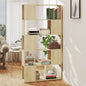 Librería separador contrachapada blanco brillante 80x24x155 cm
