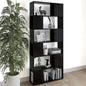 Librería separador contrachapada blanco brillante 80x24x155 cm