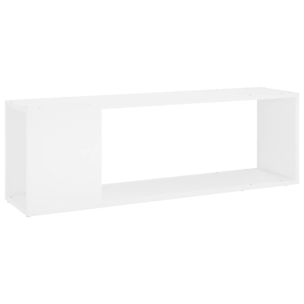 Mueble para TV madera contrachapada blanco 100x24x32 cm