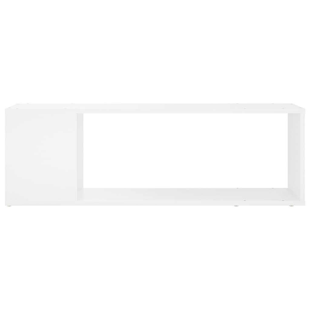 Mueble para TV madera contrachapada blanco 100x24x32 cm