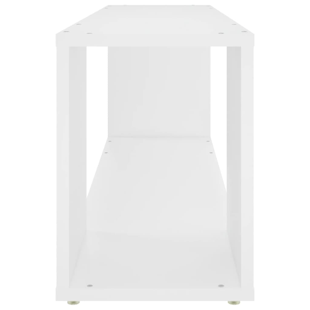 Mueble para TV madera contrachapada blanco 100x24x32 cm