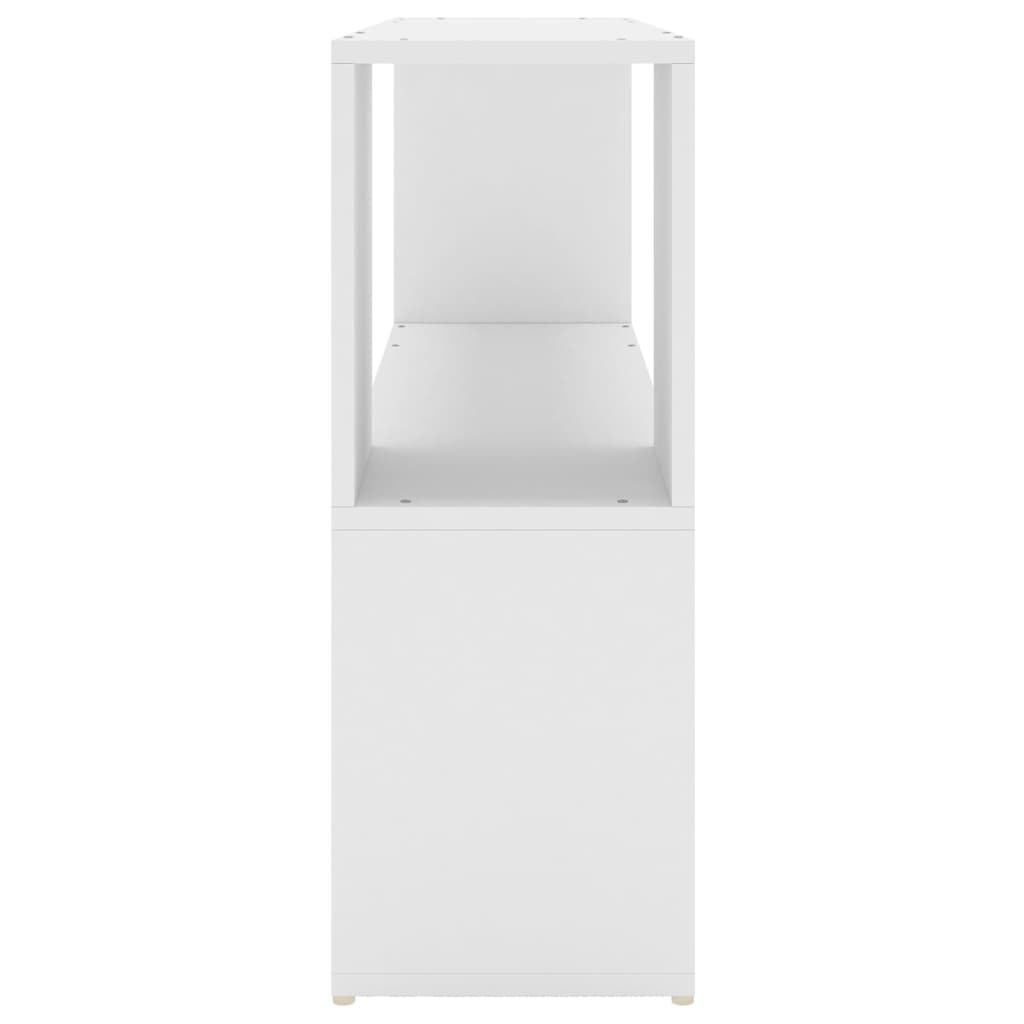 Estantería librería madera contrachapada blanco 100x24x63 cm