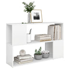Estantería librería madera contrachapada blanco 100x24x63 cm