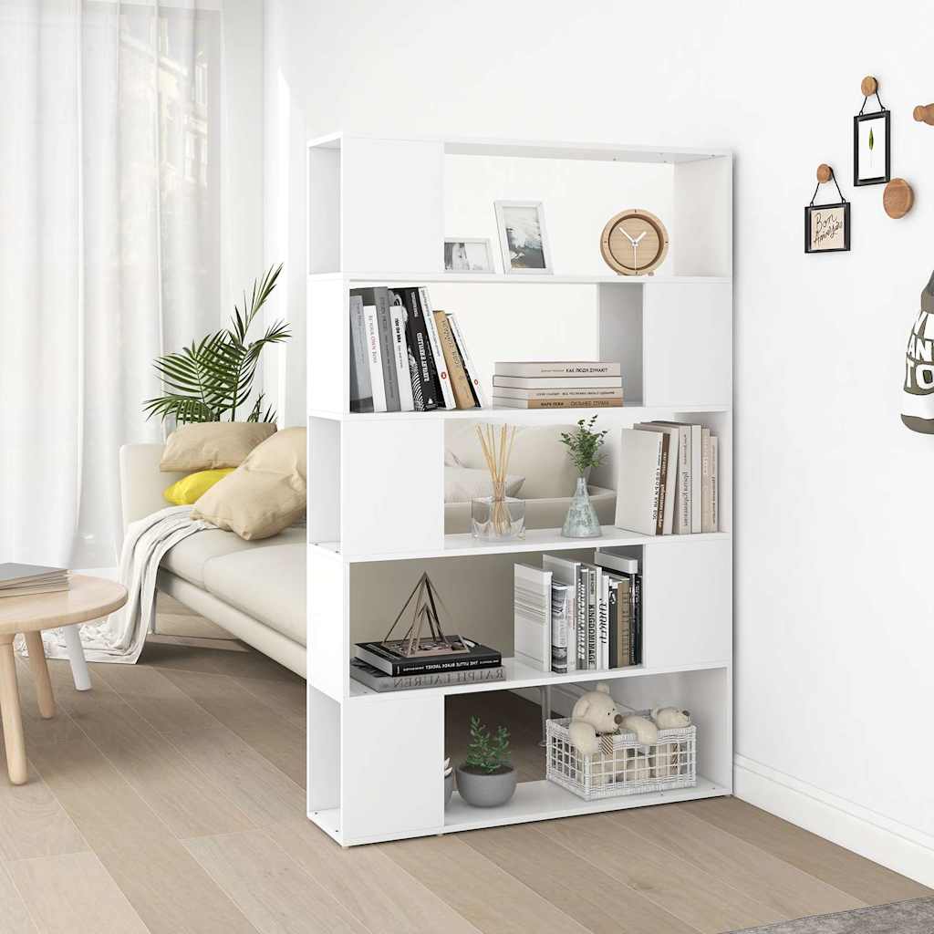 Estantería de libros/divisor de espacios blanco 100x24x94 cm